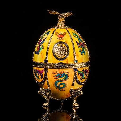 Ladoga Imperial Collection Fabergé Yellow Dragon
